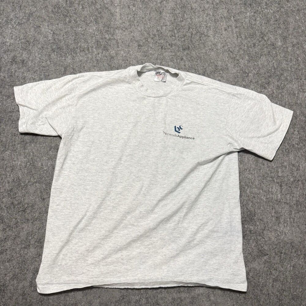 Vintage 90s NetApp Network Appliance Tech T Shirt L Oneita FAServer Computer